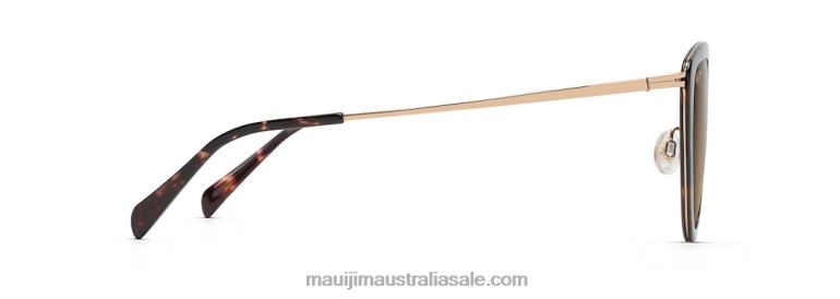 Hunakai Polarized Fashion Sunglasses Maui Jim TVVRT121 Tortoise/HCL Bronze