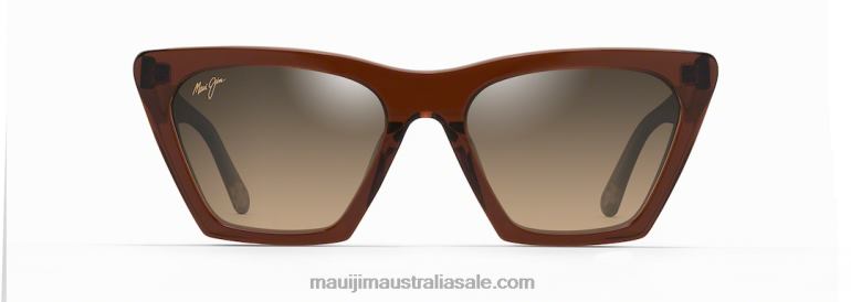 Kini Kini Polarized Fashion Sunglasses Maui Jim TVVRT176 Rootbeer with Crystal/HCL Bronze