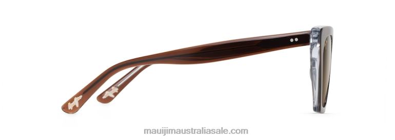 Kini Kini Polarized Fashion Sunglasses Maui Jim TVVRT176 Rootbeer with Crystal/HCL Bronze
