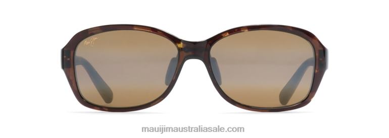 Koki Beach Asian Fit Polarized Fashion Sunglasses Maui Jim TVVRT348 Olive Tortoise/HCL Bronze