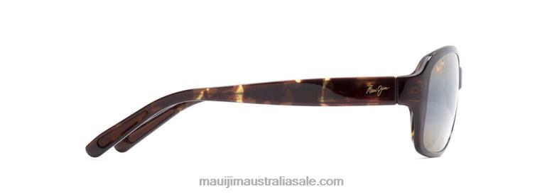 Koki Beach Asian Fit Polarized Fashion Sunglasses Maui Jim TVVRT348 Olive Tortoise/HCL Bronze