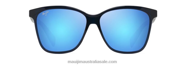 Liquid Sunshine Polarized Fashion Sunglasses Maui Jim TVVRT30 Translucent Navy/Blue Hawaii