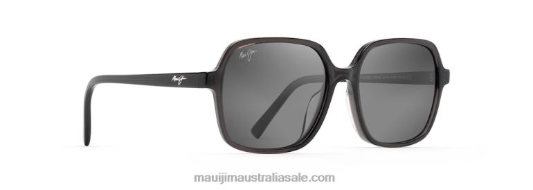 Little Bell Polarized Fashion Sunglasses Maui Jim TVVRT212 Translucent Grey/Neutral Grey