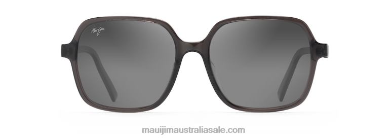 Little Bell Polarized Fashion Sunglasses Maui Jim TVVRT212 Translucent Grey/Neutral Grey