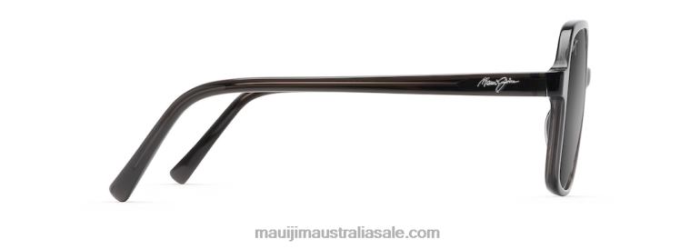 Little Bell Polarized Fashion Sunglasses Maui Jim TVVRT212 Translucent Grey/Neutral Grey