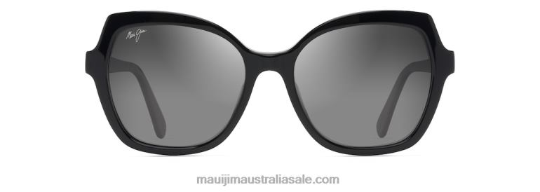 Mamane Polarized Fashion Sunglasses Maui Jim TVVRT22 Black Gloss/Neutral Grey