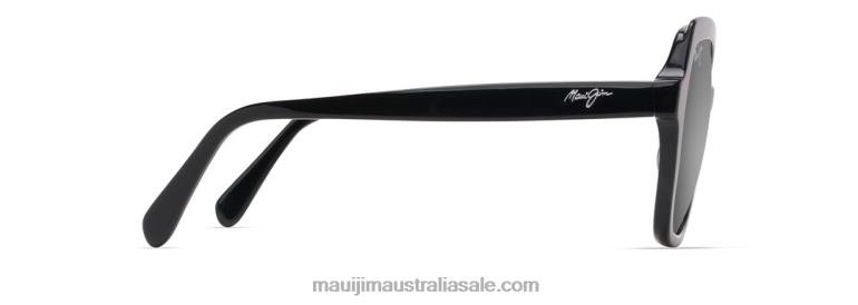 Mamane Polarized Fashion Sunglasses Maui Jim TVVRT22 Black Gloss/Neutral Grey