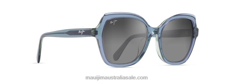 Mamane Polarized Fashion Sunglasses Maui Jim TVVRT23 Teal/Neutral Grey
