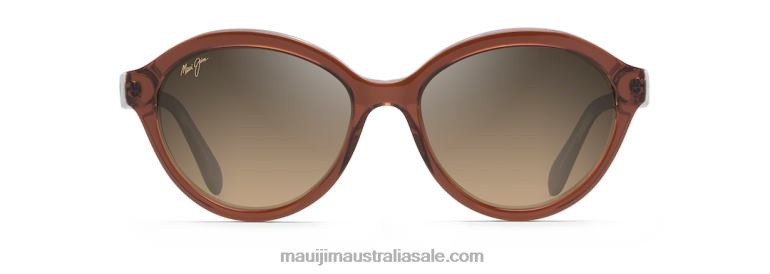 Mariana Polarized Fashion Sunglasses Maui Jim TVVRT257 Brown with Crystal Interior/HCL Bronze