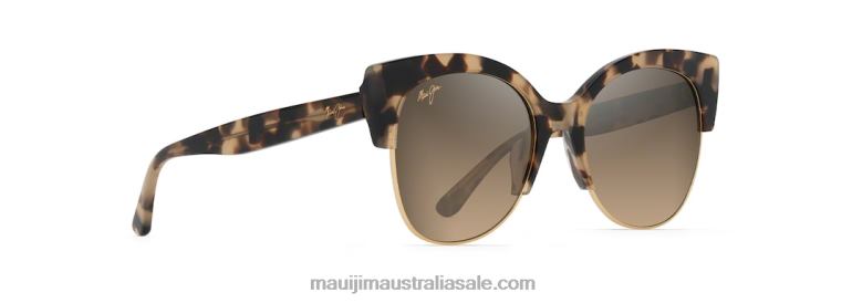 Mariposa Polarized Fashion Sunglasses Maui Jim TVVRT205 Tortoise with Gold/HCL Bronze