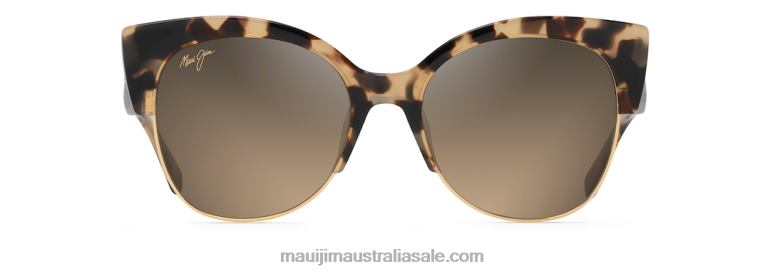Mariposa Polarized Fashion Sunglasses Maui Jim TVVRT205 Tortoise with Gold/HCL Bronze