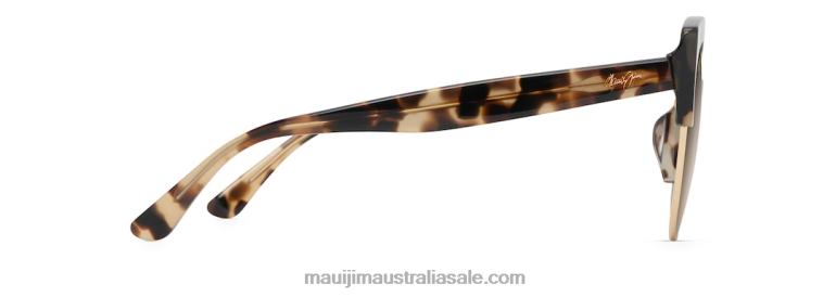 Mariposa Polarized Fashion Sunglasses Maui Jim TVVRT205 Tortoise with Gold/HCL Bronze