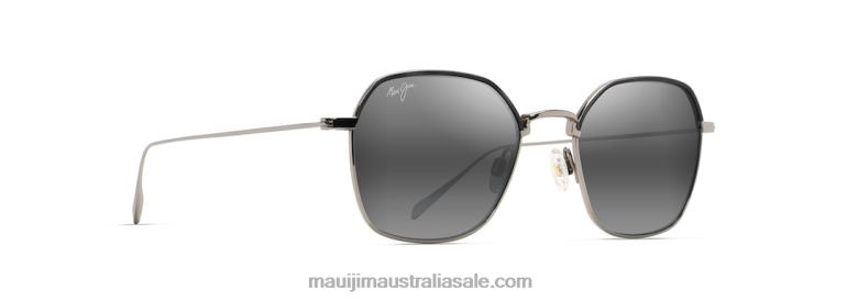 Moon Doggy Polarized Fashion Sunglasses Maui Jim TVVRT65 Titanium/Neutral Grey