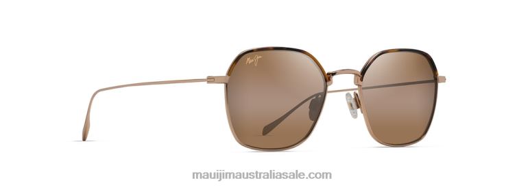 Moon Doggy Polarized Fashion Sunglasses Maui Jim TVVRT67 Gold/HCL Bronze
