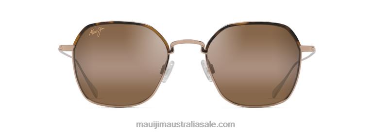 Moon Doggy Polarized Fashion Sunglasses Maui Jim TVVRT67 Gold/HCL Bronze