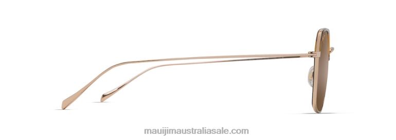 Moon Doggy Polarized Fashion Sunglasses Maui Jim TVVRT67 Gold/HCL Bronze
