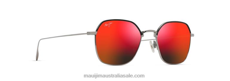 Moon Doggy Polarized Fashion Sunglasses Maui Jim TVVRT68 Gunmetal/HAWAII LAVA