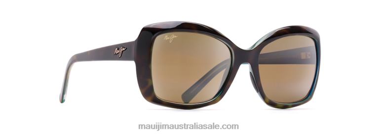 Orchid Polarized Fashion Sunglasses Maui Jim TVVRT406 Tortoise with Peacock/HCL Bronze