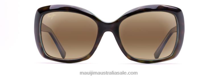 Orchid Polarized Fashion Sunglasses Maui Jim TVVRT406 Tortoise with Peacock/HCL Bronze