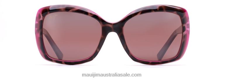 Orchid Polarized Fashion Sunglasses Maui Jim TVVRT407 Tortoise with Raspberry/Rose