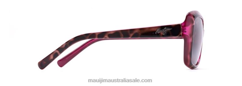 Orchid Polarized Fashion Sunglasses Maui Jim TVVRT407 Tortoise with Raspberry/Rose