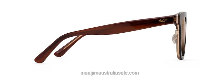 Relaxation Mode Polarized Fashion Sunglasses Maui Jim TVVRT161 Tortoise with Ivory Interior/HCL Bronze