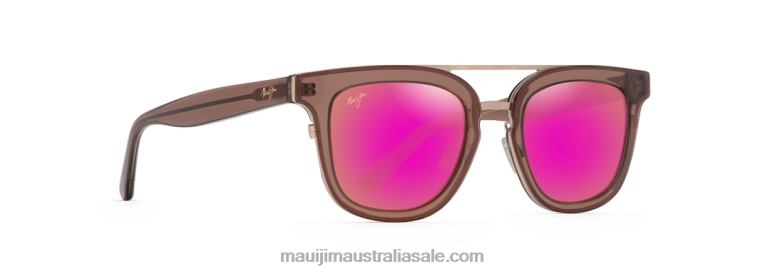 Relaxation Mode Polarized Fashion Sunglasses Maui Jim TVVRT162 Light Espresso/Sunrise