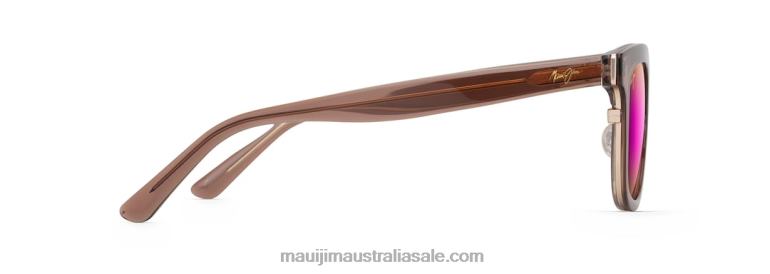 Relaxation Mode Polarized Fashion Sunglasses Maui Jim TVVRT162 Light Espresso/Sunrise