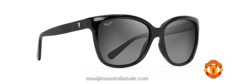 Starfish Polarized Fashion Sunglasses Maui Jim TVVRT280 Black Gloss/Neutral Grey