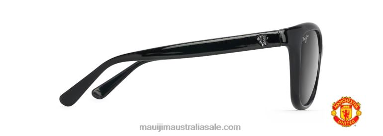 Starfish Polarized Fashion Sunglasses Maui Jim TVVRT280 Black Gloss/Neutral Grey