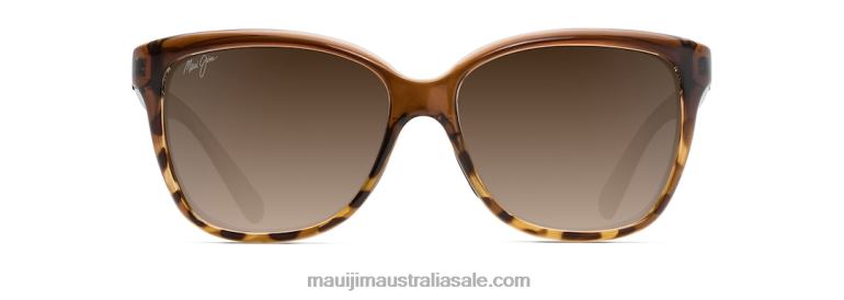 Starfish Polarized Fashion Sunglasses Maui Jim TVVRT281 Translucent Chocolate with Tortoise/HCL Bronze