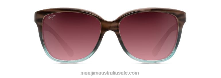 Starfish Polarized Fashion Sunglasses Maui Jim TVVRT283 Sandstone with Blue/Rose