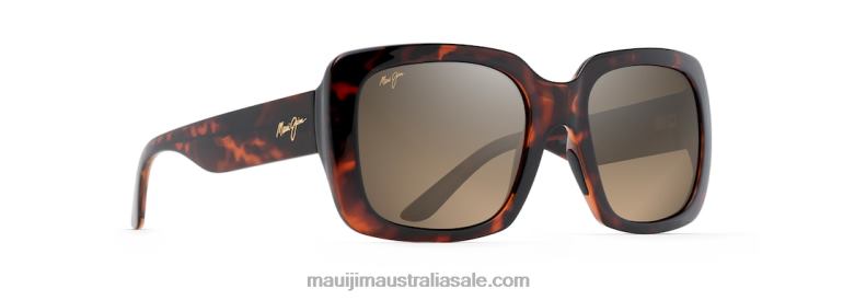 Two Steps Polarized Fashion Sunglasses Maui Jim TVVRT94 Tortoise/HCL Bronze
