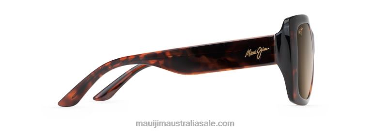 Two Steps Polarized Fashion Sunglasses Maui Jim TVVRT94 Tortoise/HCL Bronze