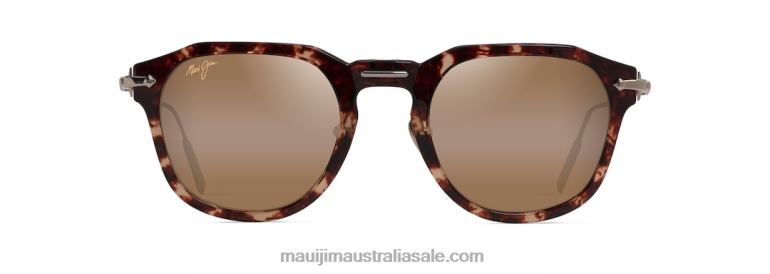 Alika Polarized Luxury Sunglasses Maui Jim TVVRT43 Tortoise with Gold/HCL Bronze