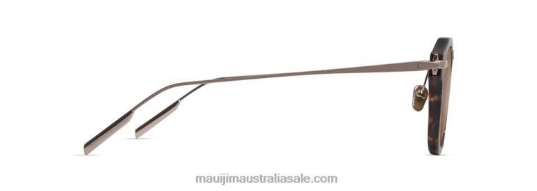 Alika Polarized Luxury Sunglasses Maui Jim TVVRT43 Tortoise with Gold/HCL Bronze