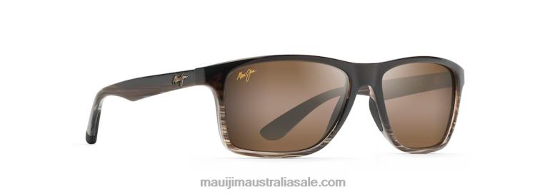 Onshore Polarized Rectangular Sunglasses Maui Jim TVVRT368 Chocolate Fade/HCL Bronze
