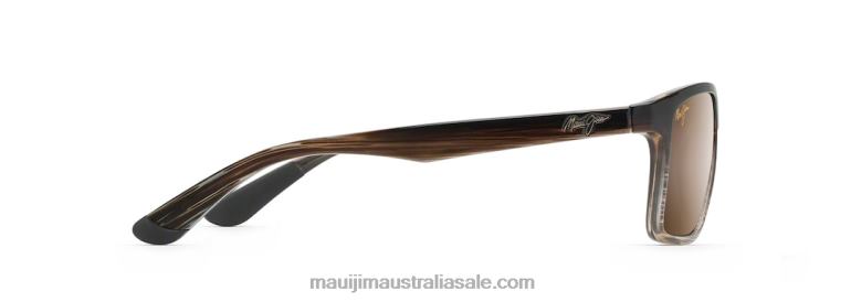 Onshore Polarized Rectangular Sunglasses Maui Jim TVVRT368 Chocolate Fade/HCL Bronze