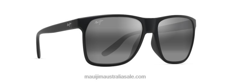 Pailolo Polarized Rectangular Sunglasses Maui Jim TVVRT37 Black/Neutral Grey