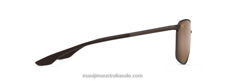 Pu\'U Kukui Polarized Rectangular Sunglasses Maui Jim TVVRT101 Bronze/HCL Bronze