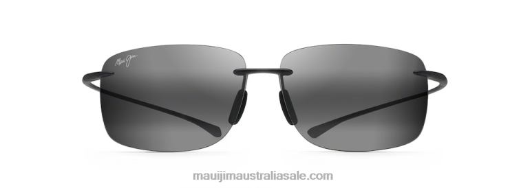 Hema Polarized Rimless Sunglasses Maui Jim TVVRT270 Matte Grey/Neutral Grey