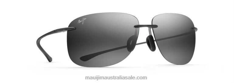 Hikina Polarized Rimless Sunglasses Maui Jim TVVRT268 Matte Grey/Neutral Grey