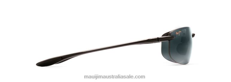 Ho\'Okipa Reader Polarized Rimless Sunglasses Maui Jim TVVRT337 Gloss Black/Neutral Grey