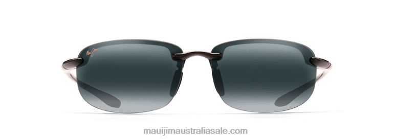 Ho\'Okipa Reader Universal Fit Polarized Rimless Sunglasses Maui Jim TVVRT437 Gloss Black/Neutral Grey