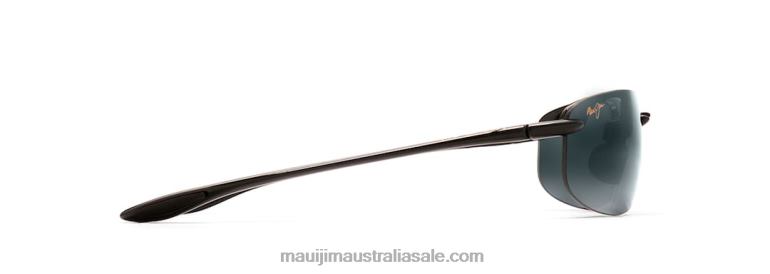 Ho\'Okipa Reader Universal Fit Polarized Rimless Sunglasses Maui Jim TVVRT437 Gloss Black/Neutral Grey