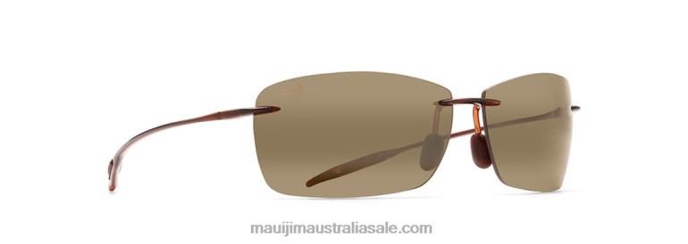 Lighthouse Polarized Rimless Sunglasses Maui Jim TVVRT315 Rootbeer/HCL Bronze
