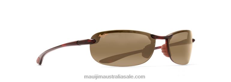 Makaha Polarized Rimless Sunglasses Maui Jim TVVRT396 Tortoise/HCL Bronze