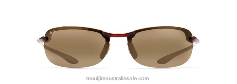 Makaha Polarized Rimless Sunglasses Maui Jim TVVRT396 Tortoise/HCL Bronze
