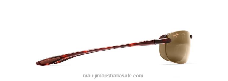 Makaha Polarized Rimless Sunglasses Maui Jim TVVRT396 Tortoise/HCL Bronze