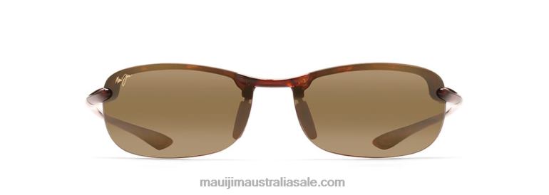 Makaha Reader Asian Fit Polarized Rimless Sunglasses Maui Jim TVVRT439 Tortoise/HCL Bronze